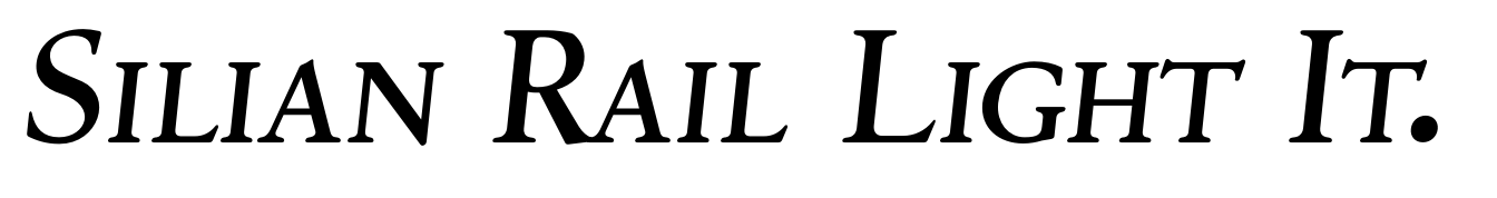 Silian Rail Light Italic